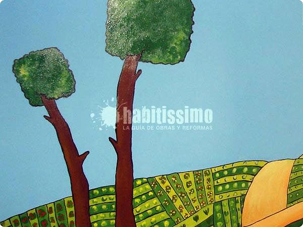 Mural el campo en la ciudad