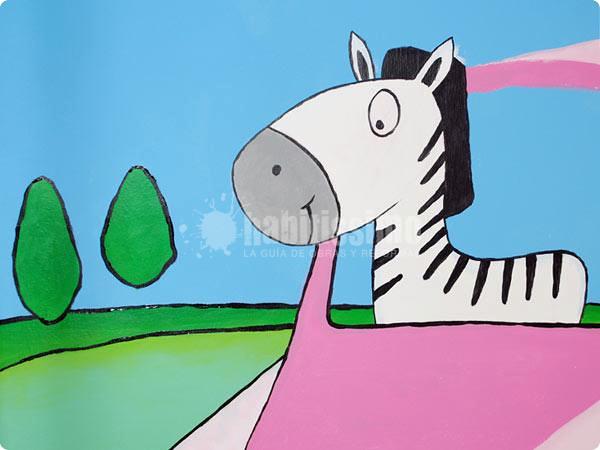 Mural autobus en la selva