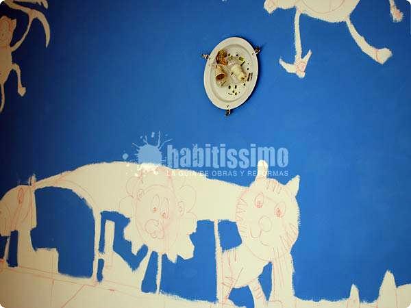 Mural autobus en la selva