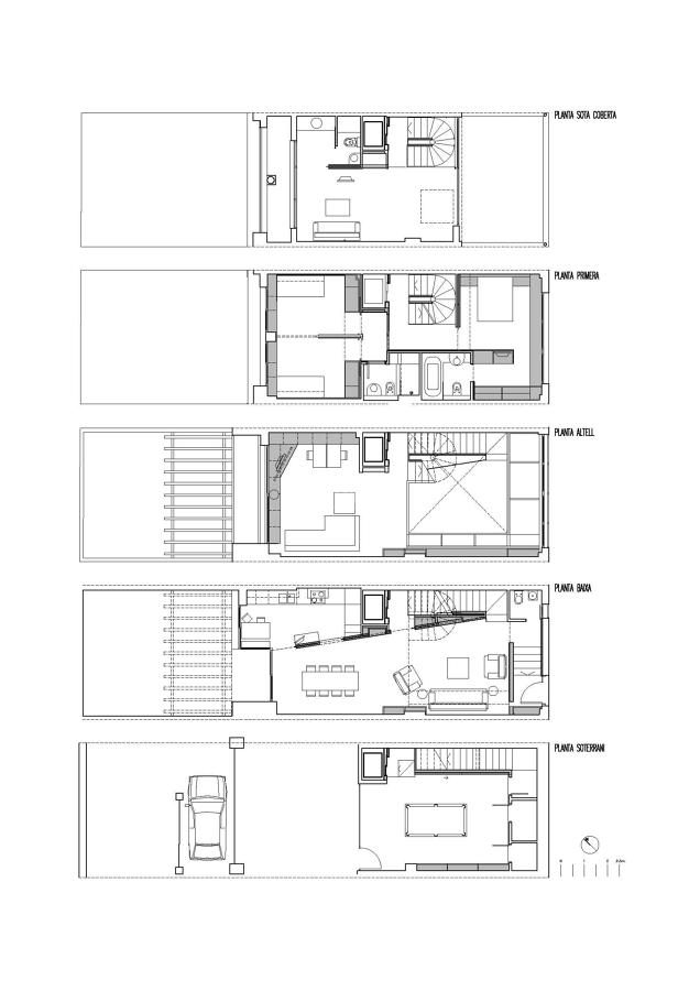 Vivienda unifamiliar en hilera en Gracia, Barcelona