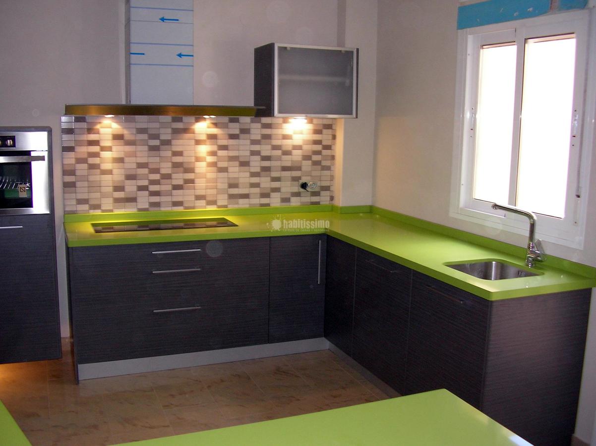 Cocina Roble ceniza silestone Fun