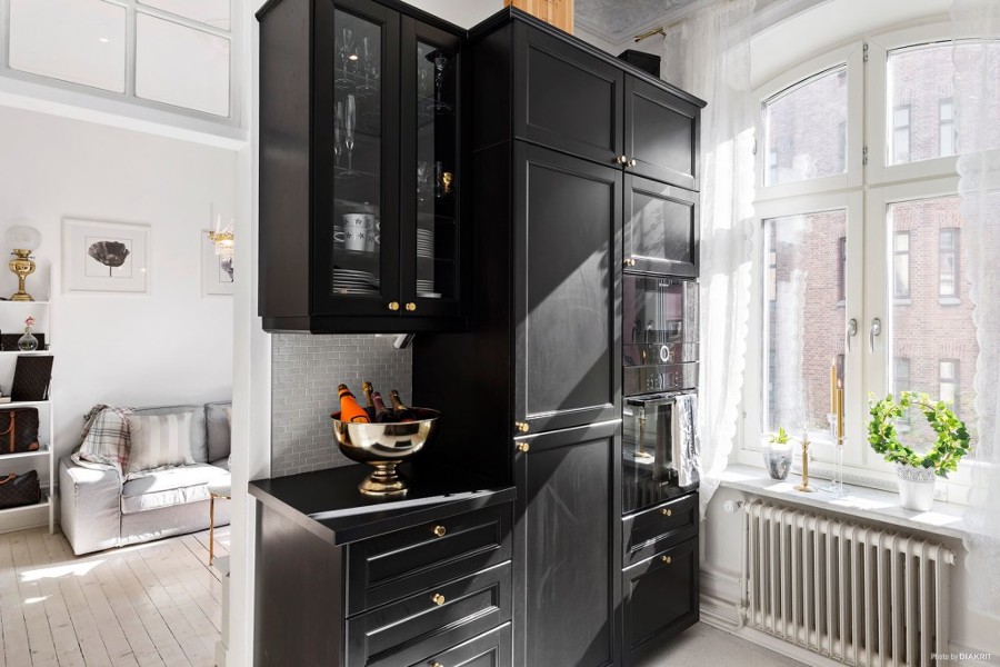 Armarios de cocina en negro