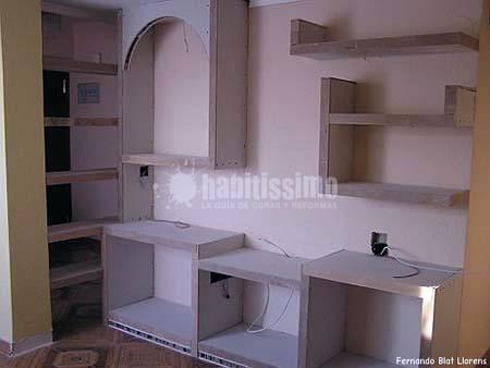 construcción de mueble de pladur