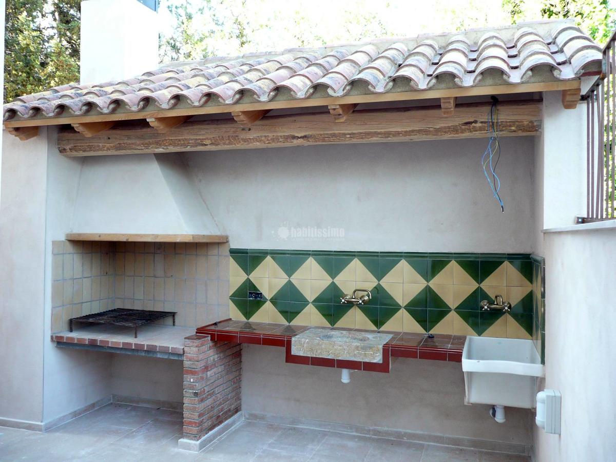 Barbacoa estilo rústico