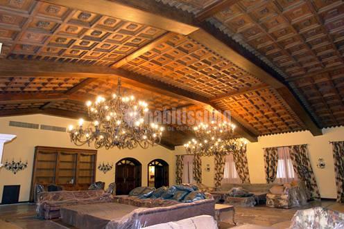 Techos artesonados / coffered ceilings / decoración tradicional / traditional decoration