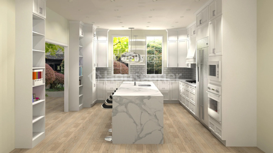 ABIERTA AL SALÓN, CON ISLA Y CON EL COMEDOR INTEGRADO EN LA COCINA