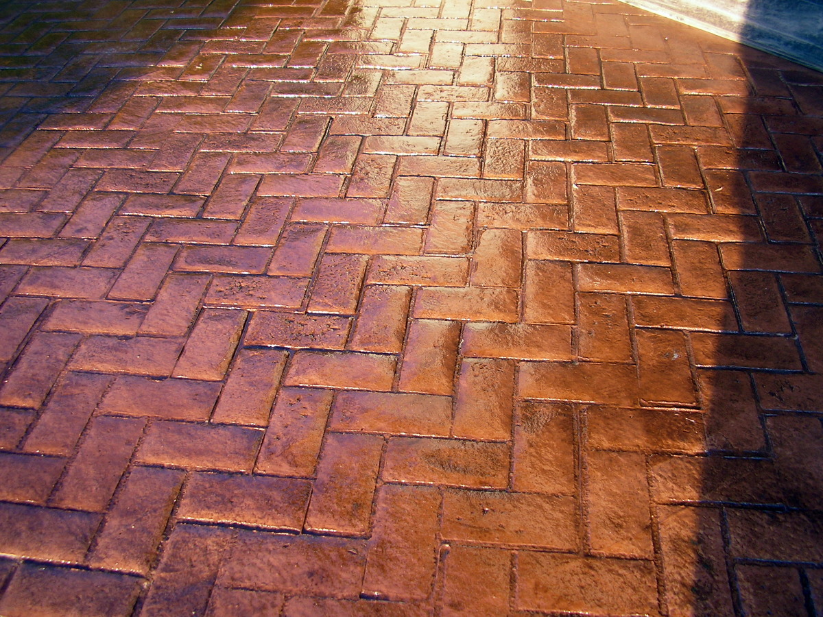 Acabado adoquin en espiga