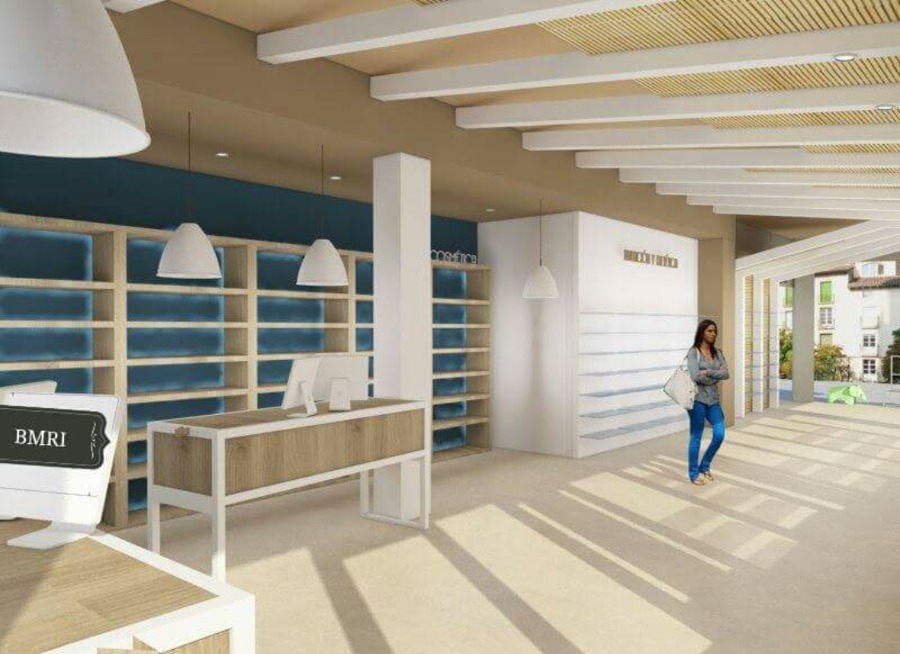 Acabado de obra en farmacia.