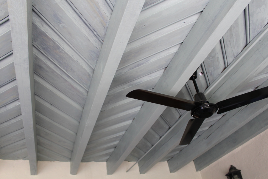 Acabado techo madera - Finca El Oliva