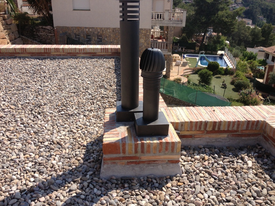 Acabados cubiertas chimenea