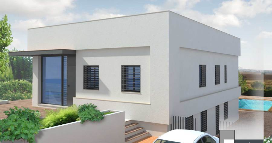 Acceso desde aparcamiento a la piscina