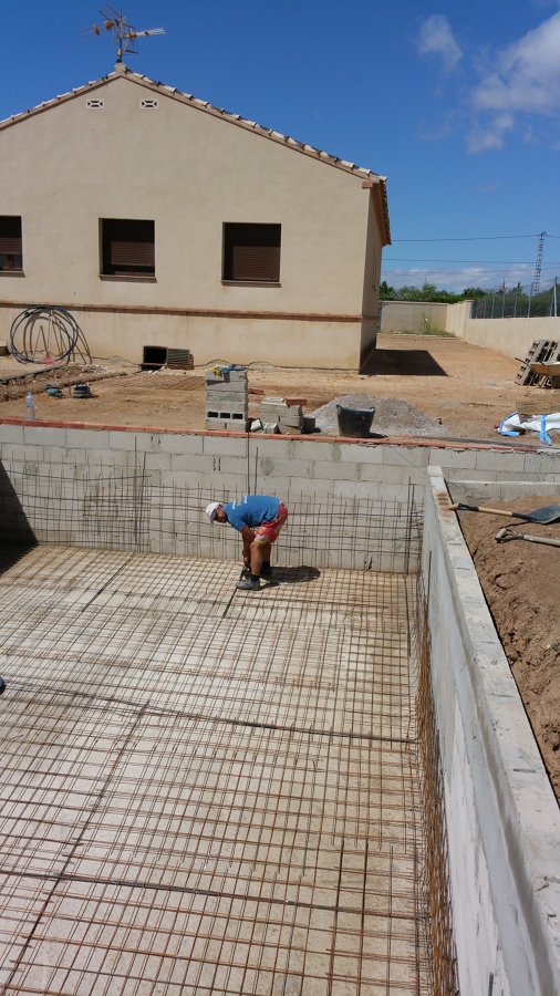 Haciendo piscina 