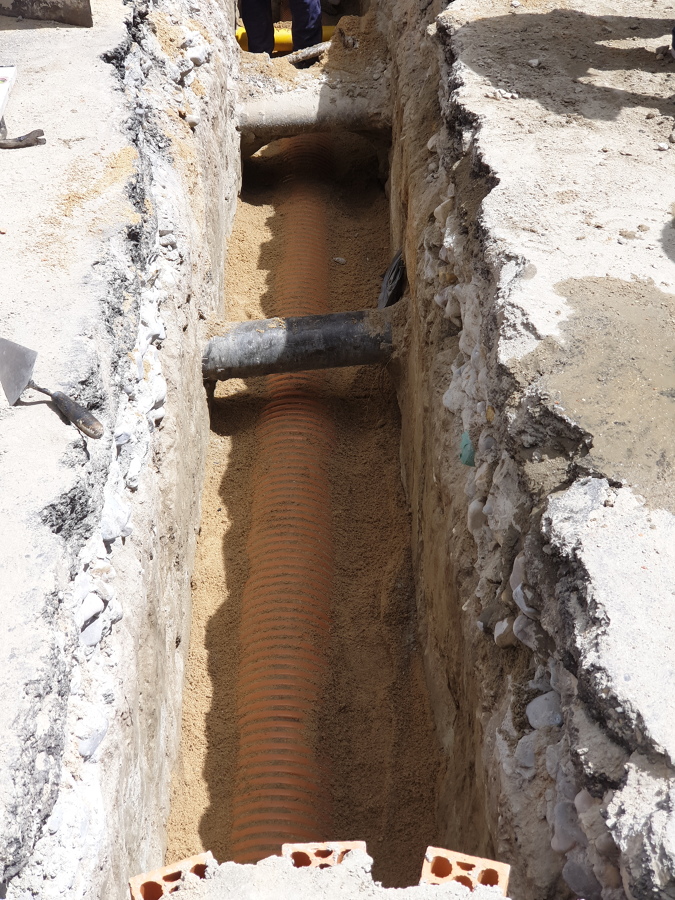 Acometida al colector municipal