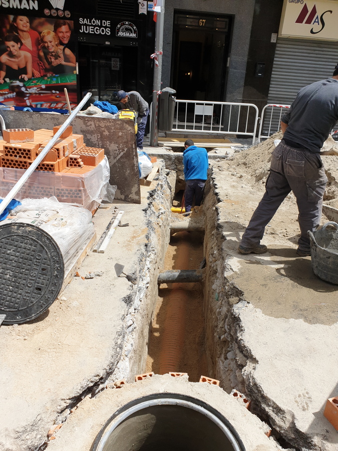 Acometida al colector municipal