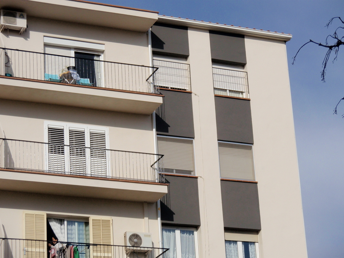 actuación en fachadas.