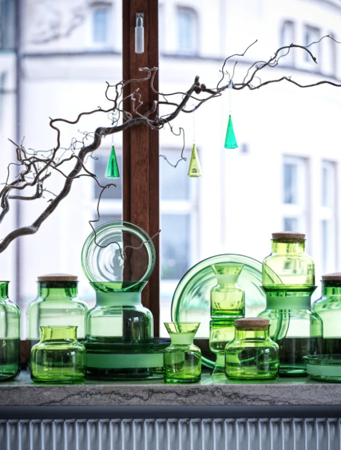 Adornos de vidrio de IKEA