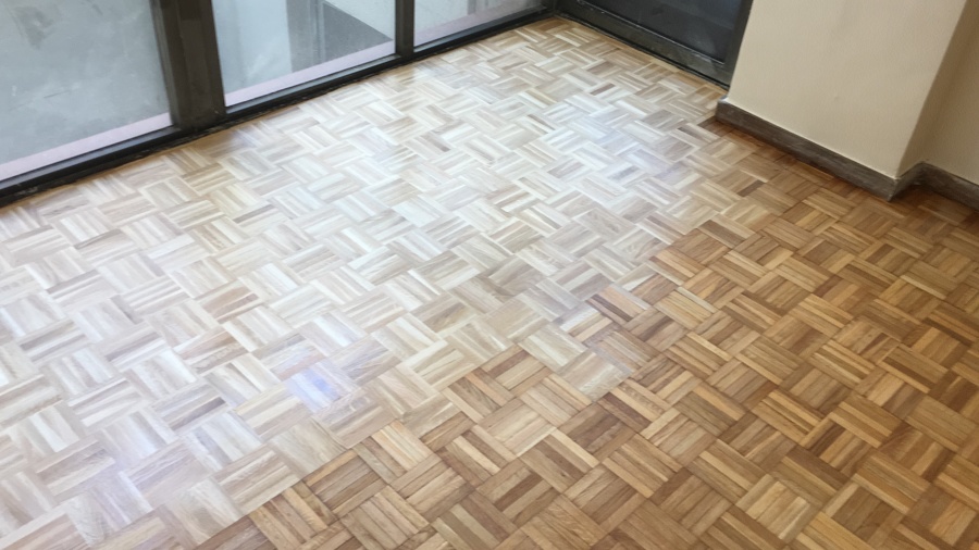AFINADO DE PARQUET TRES PASADAS DE LIJA CON DISTINTOS GRUESOS DE LIJA 