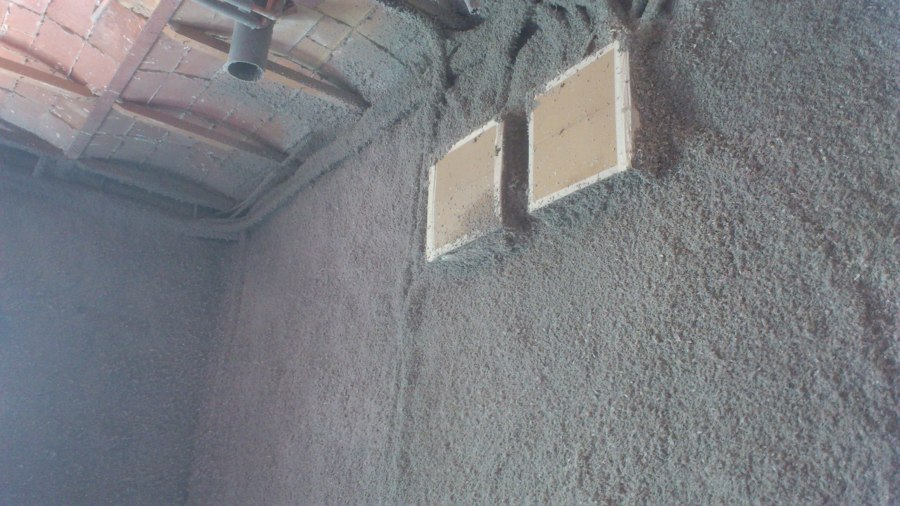 Aislamiento en reforma con proyectado de celulosa