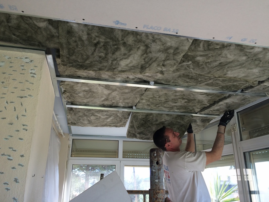 aislamiento en terraza acristalada