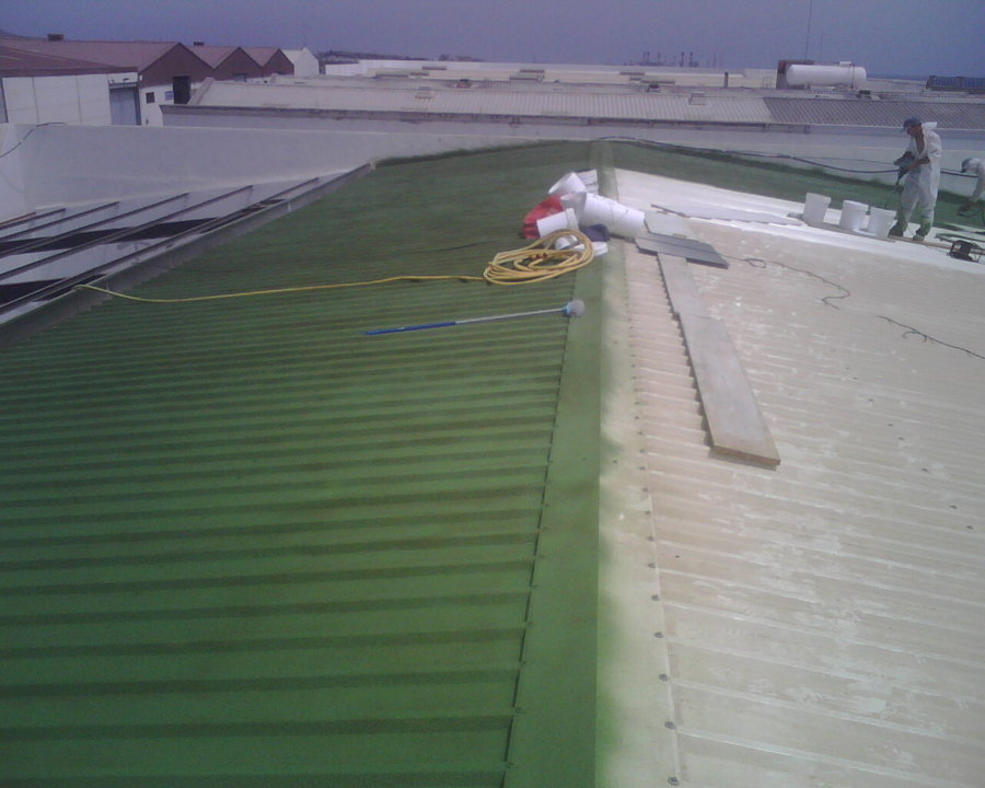 Aislamiento sobre cubierta metalica