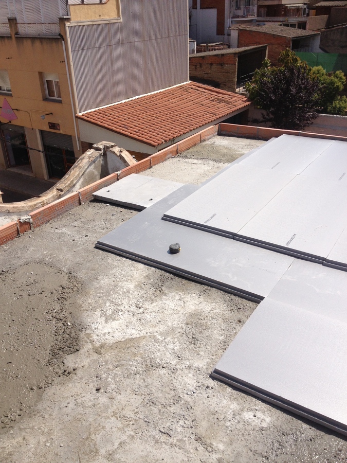 Aislamiento termico en cubierta