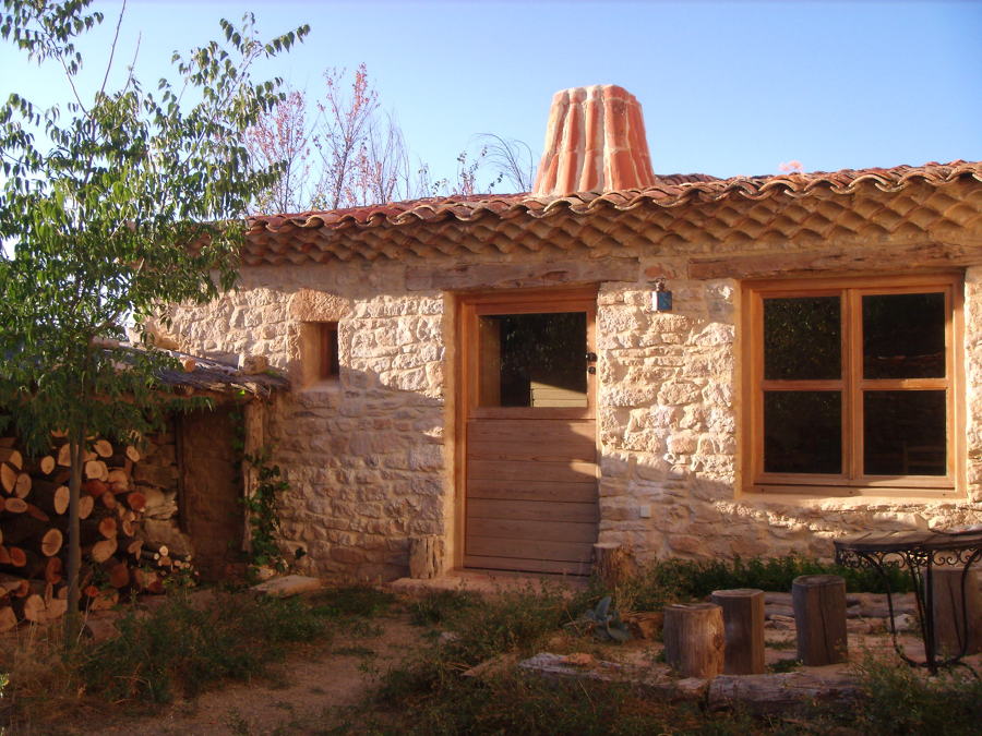 Ala de la cocina-comedor desde el patio