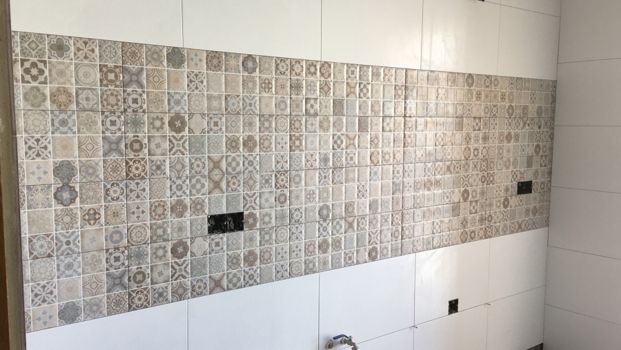 Alicatado cocina con mosaico