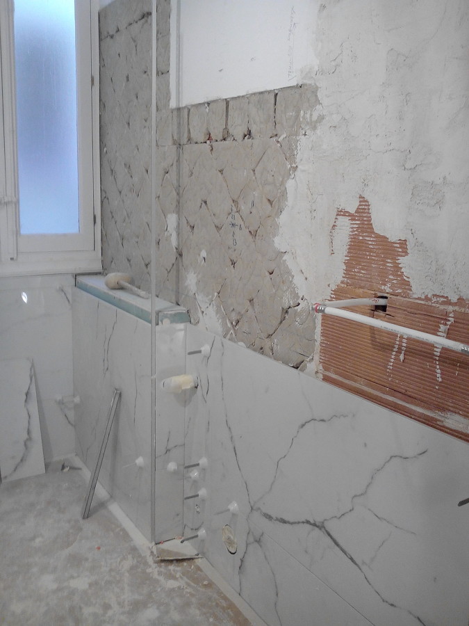 Alicatado con porcelanico 120/60cm