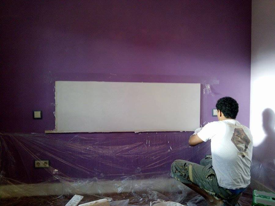 alisado de escayola para cabecero nazarí