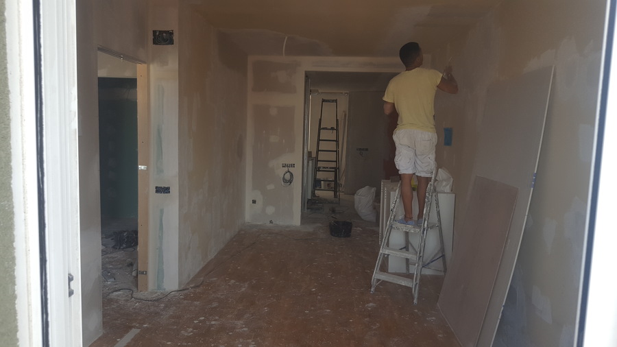 Alisado de paredes y techos