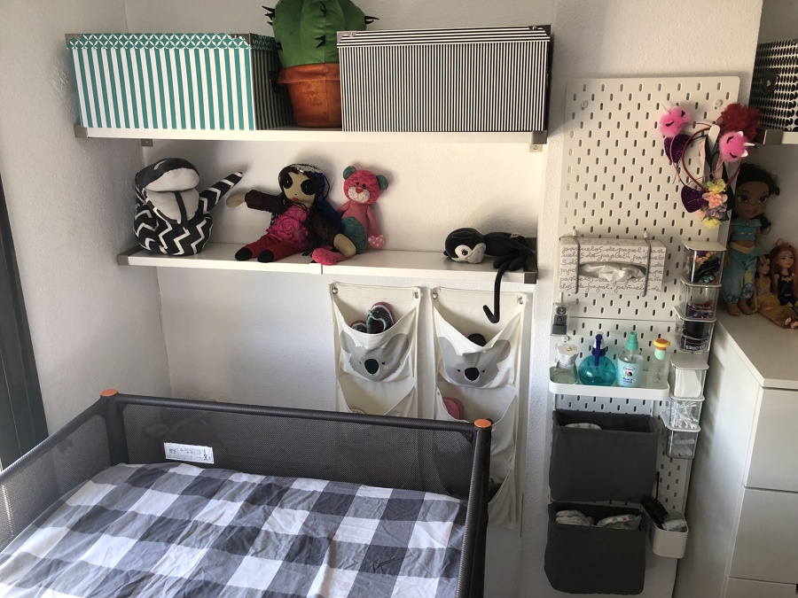Almacenaje de habitación infantil.