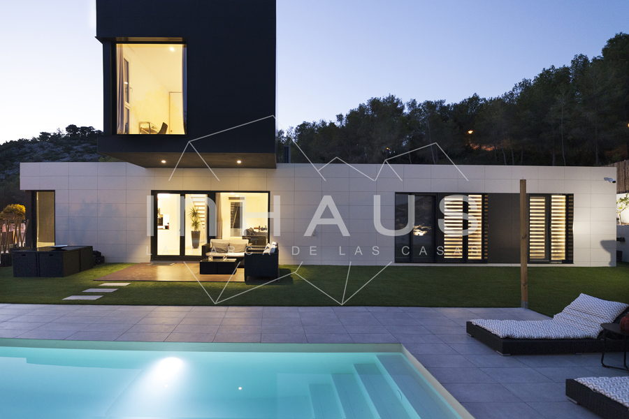 Alzado de la piscina