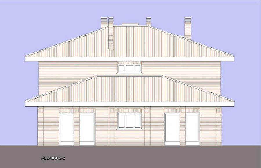 alzado posterior croquis