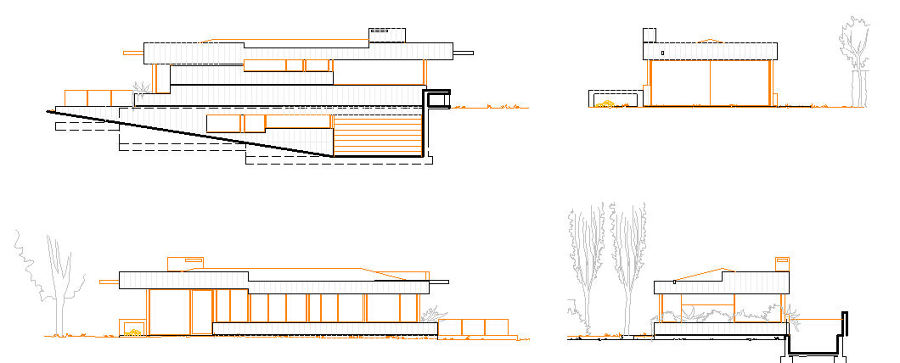 Alzados casa planta baja y sótano