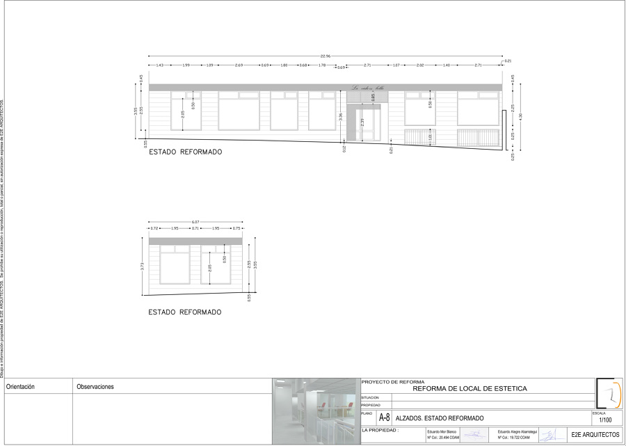 Alzados. Estado reformado