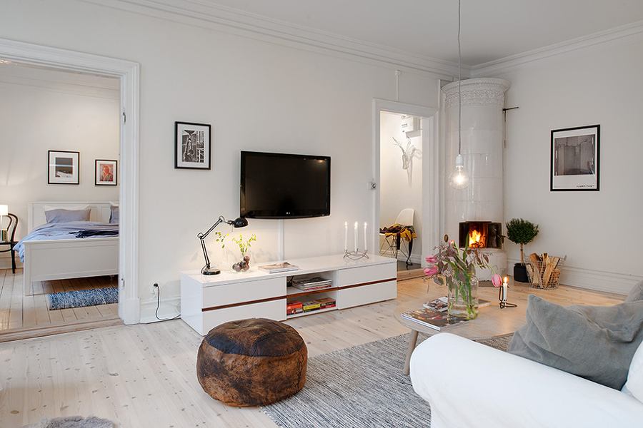 Ambiente de salón luz cálida