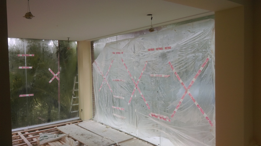 Ampliación en proceso del salón