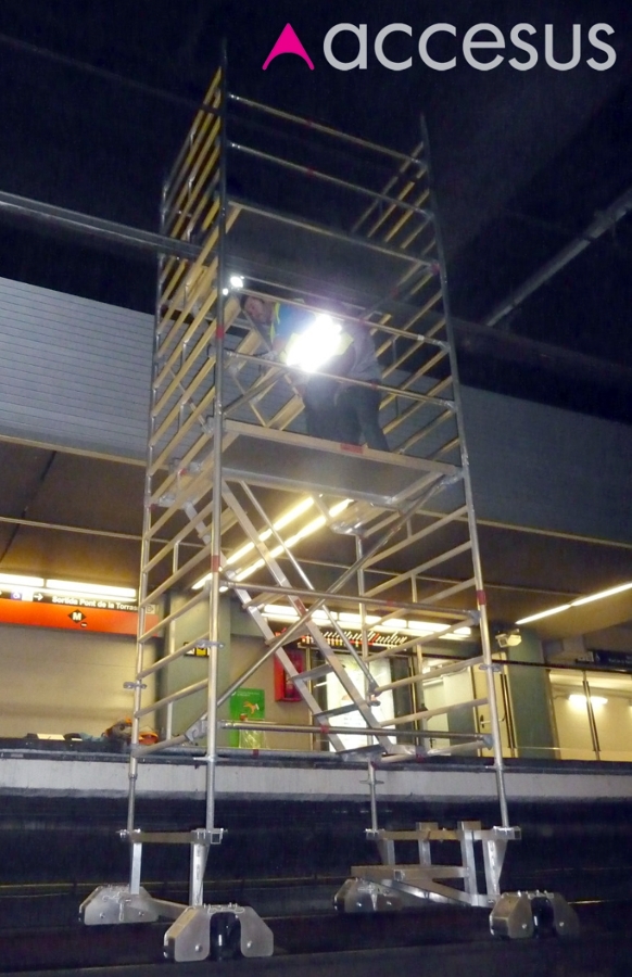 Andamio para vías ferroviarias