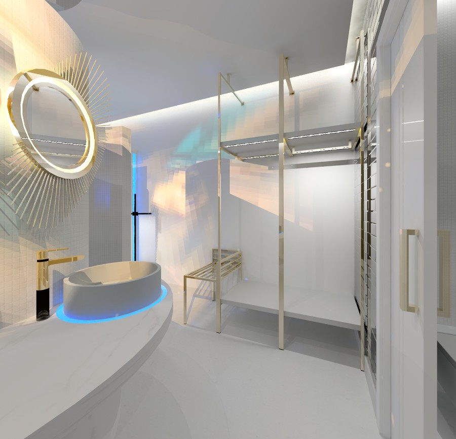 ANDRÓGINO, Habitación Futurista