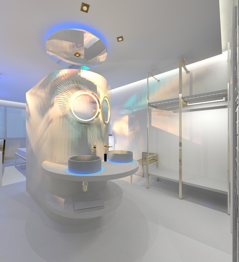 ANDRÓGINO, Habitación Futurista