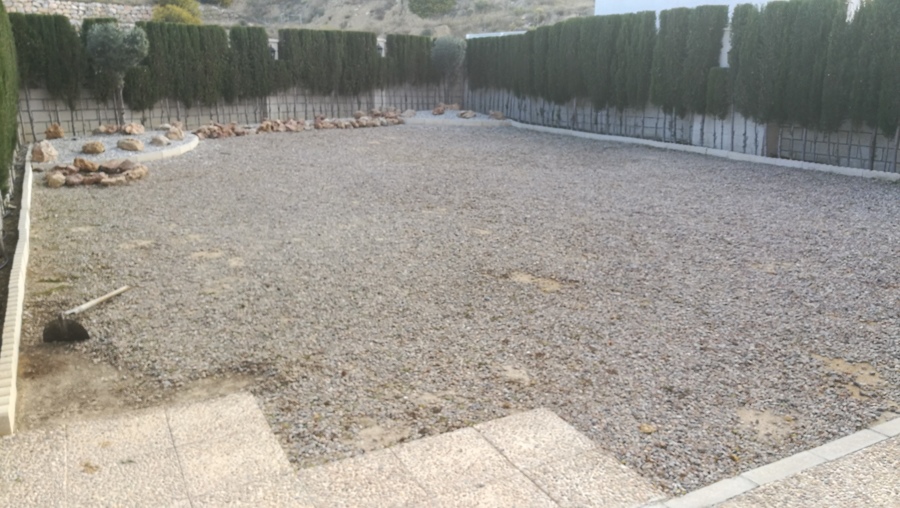 Anterioridad a la retirada de grava