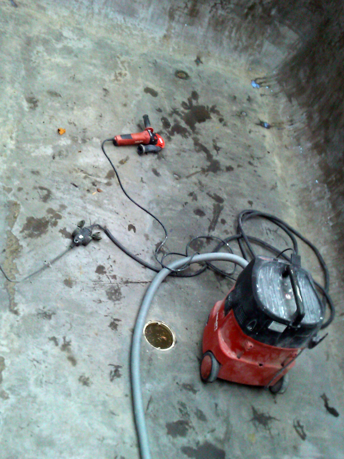 antes de aplicar el microcemento