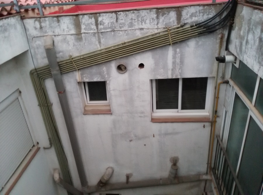 Antes de nuestra reparación con trabajos verticales