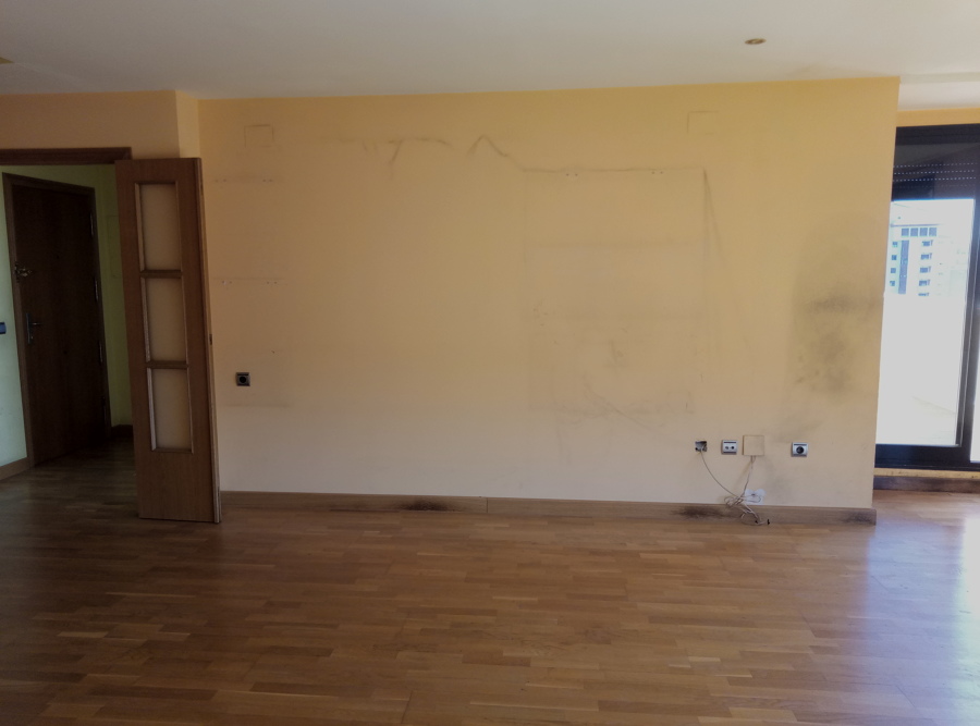 Antes de tirar la pared