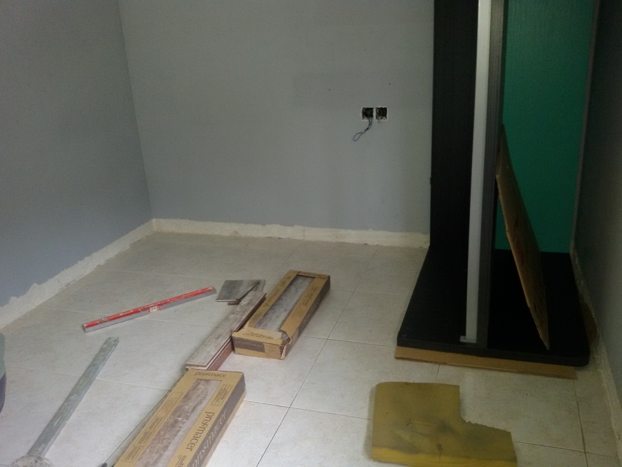 antes del enrrayolado.