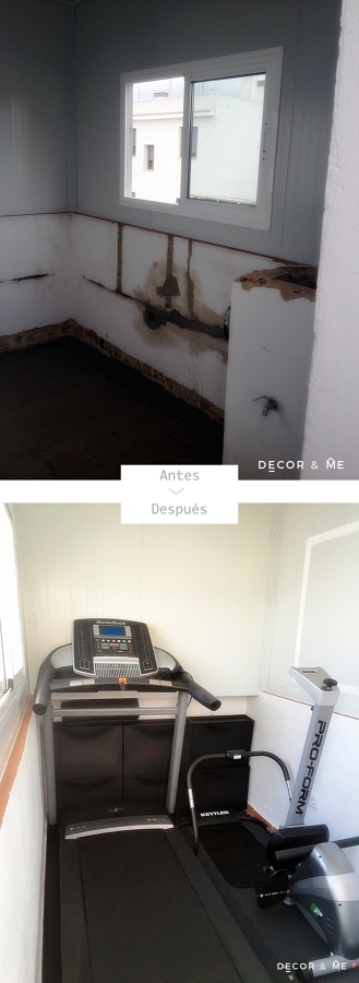 ANTES/DESPUÉS DEL PEQUEÑO GIMNASIO