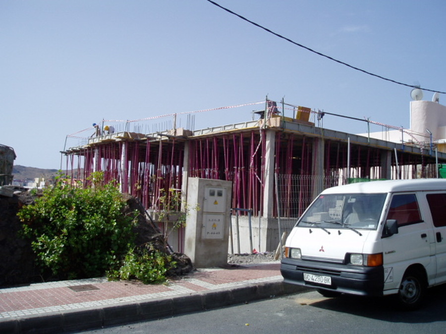 (antes) fase de construcción de Chalets