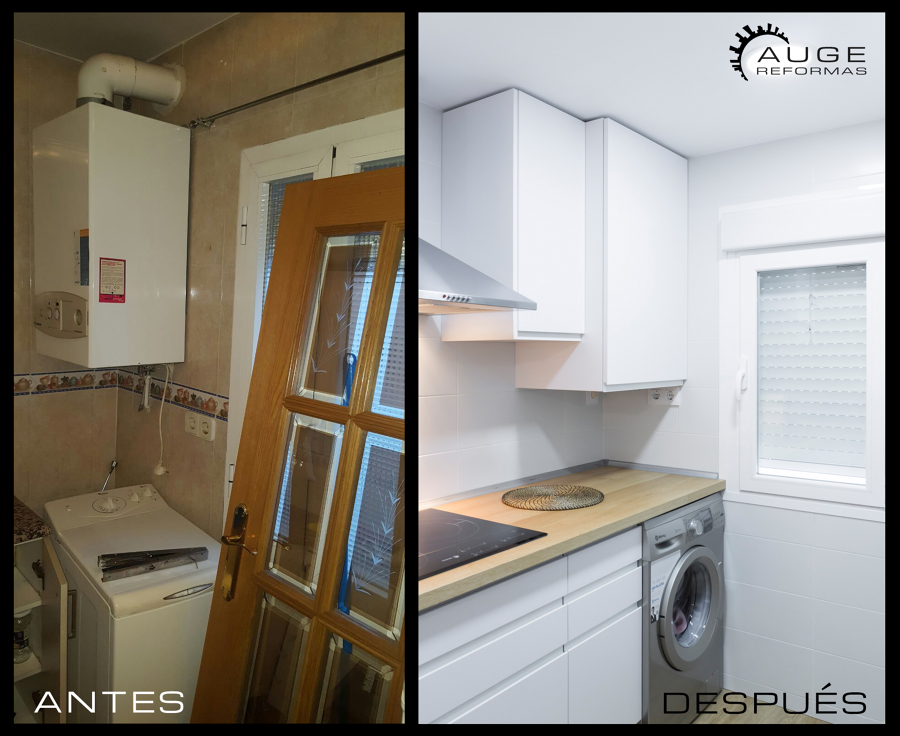 Antes y después cocina