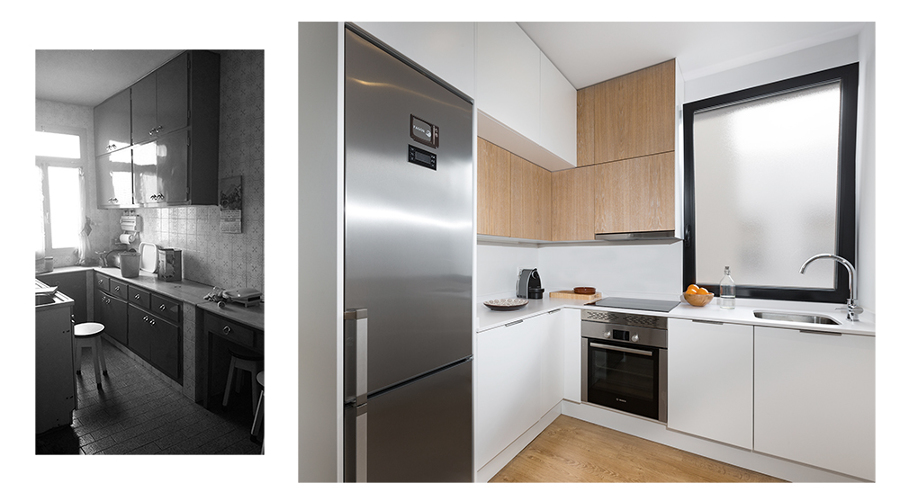 Antes y después de la cocina