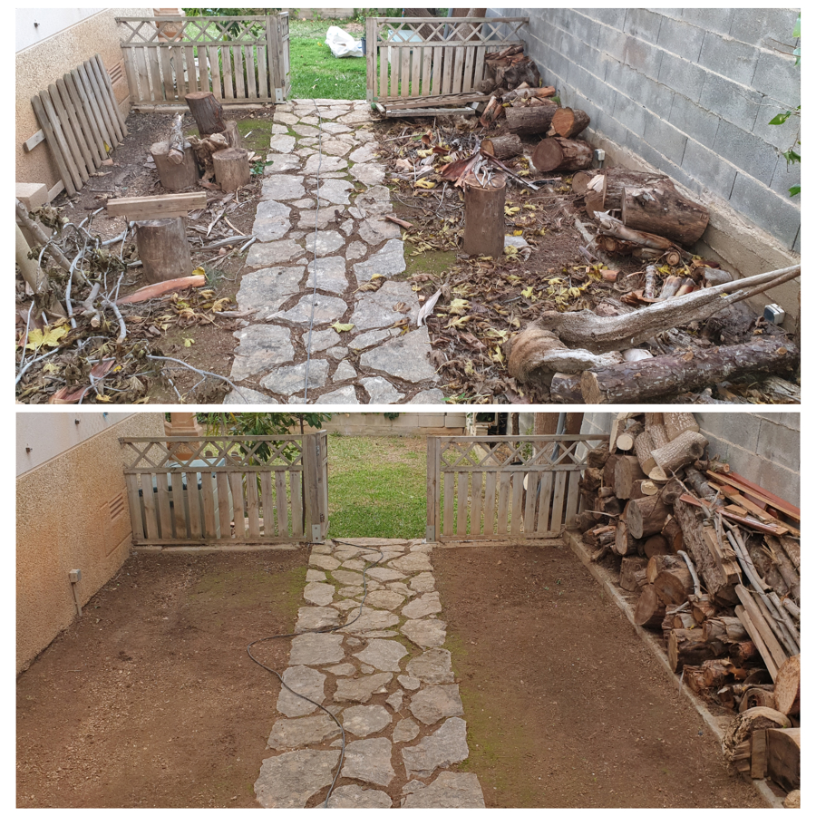 Antes y despues de limpieza